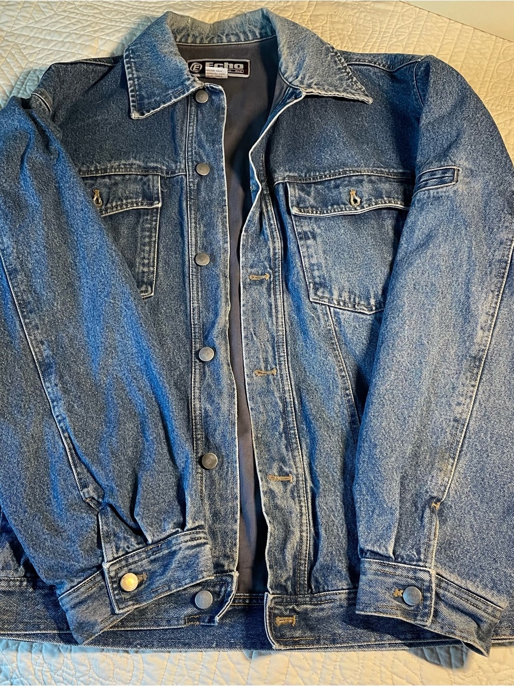 Echo Men's Vintage Blue Denim Jacket